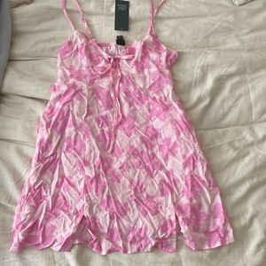 Brand New XS Pink Floral Summer Mini Dress from wild fable Target!
